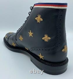 $1,500 Gucci Black Ankle Boots Limited Edition Size US 11.5 Made In Italy