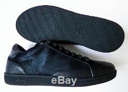 $1075 BRIONI Limited Edition Pony Hair Trim Sneakers Shoes 10 US 43 Euro 9 UK