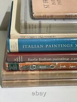 (11) Book Lot ITALIAN Italy Art History Books Some Antique? Titles