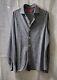 1195$ Isaia Mens 100% Wool Heather Grey Overshirt Szus L/52eu. Made In Italy