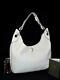 $1250 Nwt Ghurka The Chandra White Pebble Italian Leather Hobo Tote Purse Bag