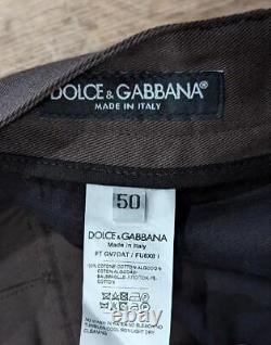 $1795 Mens Dolce Gabbana Re-Edition Twill Cargo Jogger Pants Dark Brown 50 US 34