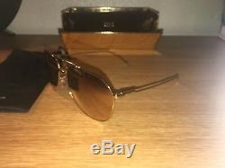 18K Gold Plated Limited Edition Dolce & Gabbana Aviator Sunglasses