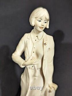 1993 Vintage Guiseppe Armani Lady Doctor Figurine Signed
