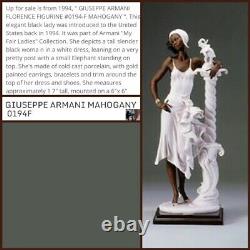 1994 Giuseppe Armani Figurine MAHOGANY #0194-F Black Lady LIMITED EDITION 17
