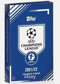 2021-2022 Topps UEFA Champions League 1st Edition Soccer Hobby Box 240 Cards