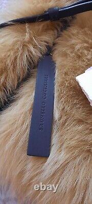 2795$ Brunello Cucinelli Womens Fur Crossbody Bag Made In Italy