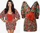 4.3k New Gucci 2017 Red Black Poppy Dress Top 36 38 40 2 4 Blouse Floral Bow S M