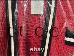 4.4k New Gucci 2018 Red Cardigan Sweater 38 40 42 2 4 6 Jacket Coat Top S M L