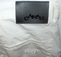 $450 NEW Mens US 37 EU 54 CANALI Stretch Cotton Regular Fit Pants BLACK EDITION