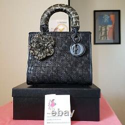 $7,500 Lady Dior black leather black runway limited Medium bag