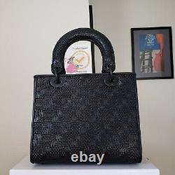 $7,500 Lady Dior black leather black runway limited Medium bag
