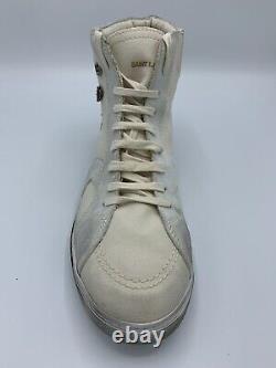 $950 Saint Laurent Limited Edition High Tops Sneakers US 10.5, Made in Italy