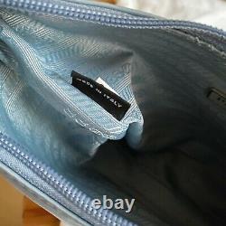 AUTH! NEW Prada Re-edition 2000 Astral Blue Nylon Mini Tessuto Shoulder Hobo Bag