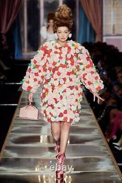 AW20 Moschino Couture Jeremy Scott CAKE BOX LEATHER PINK M BAG Marie Antoinette