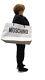 Aw20 Moschino Couture Jeremy Scott Oversized White Shopper Withblack Logo