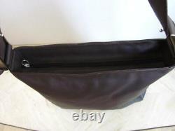 Arcadia Italy Brown Leather Seat Buckle Ltd. Edition Med. Shoulder Purse Rt $395