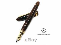 Armando Simoni Club Limited Edition Ogiva Burlwood 18K Fountain Pen