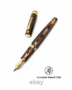 Armando Simoni Club Ltd Edition Gladiatore Medio Arco Bronze Fountain Pen ASC