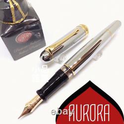 Aurora 88 70th Anniversary Limited Edition 188 Flex Fine nib Silver Fountain Pen