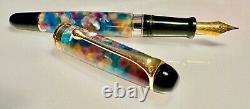 Aurora 88 Giove Fountain Pen Limited Edition 18k Rose Gold Fine Nib