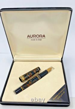 Aurora 996 Fountain Pen Optima Celluloid Brown MIB F The Limited Edition 996