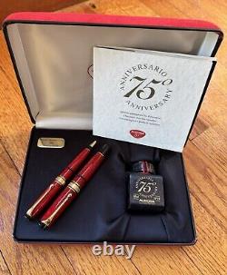 Aurora Optima 75th Anniversary Limited Edition fountain pen & Ballpoint Pen Set