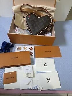 Authentic 2020 Limited Edition Louis Vuitton Game On Coeur Heart Bag Full Set