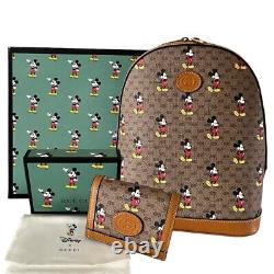 Authentic Disney x GUCCI LIMITED EDITION Mini GG Supreme SET Backpack & Wallet