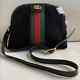 Authentic Gucci Ophidia Small Shoulder Bag Black Suede Italy. Limited Edition