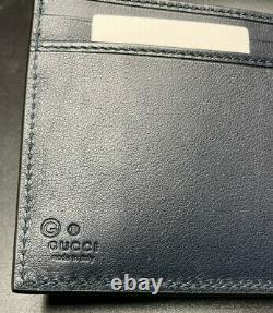 Authentic Gucci Men's Black Leather Wallet with ID Window Limited Edition NEW