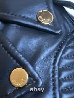 Authentic Moschino Milano Leather Biker Jacket Backpack Limited Edition