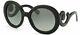 Authentic Prada Pr 27ns 1ab3m1 Shiny Black Minimal-baroque Edition Sunglasses