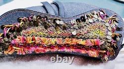 Authentic Vintage Christian Dior Limited Edition Studded &Embroidered Saddle Bag
