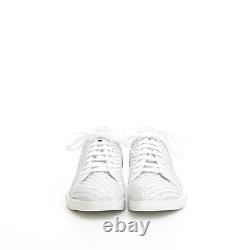 BERLUTI 1490$ Stellar Sneakers In White Braided Calf Leather