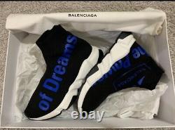 BNIB Balenciaga Black Speed Trainers Sneakers Shoes size 6US Limited Edition