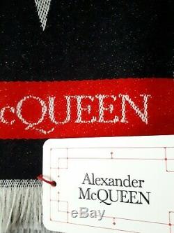 BNWT Alexander McQueen Skeleton Wool Shawl Scarf, RRP £625, Limited Edition