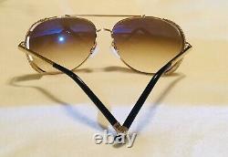 BOUCHERON Gold Plated Limited Edition Crystal BC0001S 002 59-14-130 Sunglasses