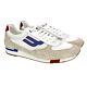 Bally Gismo Calf Leather Suede Dusty White Lipstick Red Low Top Sneakers 11 New