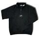 Bally Limited Edition Black Cotton Half Zip Sweater Size Xl, Made In Portugal
