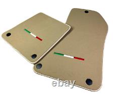 Beige Floor Mats For Ferrari 599 Coupe 2006-2012 Tailored Carpets Italy Edition