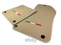 Beige Floor Mats For Ferrari 599 Coupe 2006-2012 Tailored Carpets Italy Edition