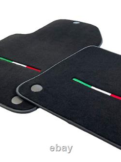 Black Floor Mats For Ferrari 599 Coupe 2006-2012 Tailored Carpets Italy Edition