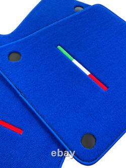 Blue Floor Mats For Ferrari 599 Coupe 2006-2012 Tailored Carpets Italy Edition