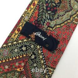 Brioni Tie Limited Edition Indian Floral Classic Design Elephant NewithRare L0