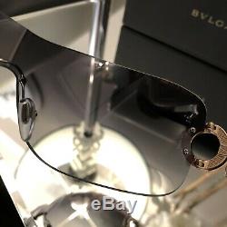 Bvlgari Sunglasses 6063-B Limited Edition Swarovski Crystal Gold Black VERY RARE
