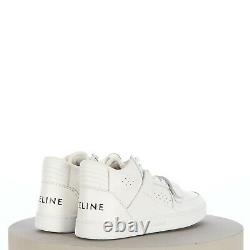 CELINE 760$ CT-02 Mid Sneaker with Scratch in Optic White Calfskin