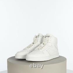 CELINE 790$ CT-01 Z High Top Sneakers Optic White Calfskin Leather