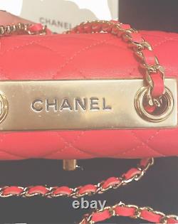 CHANEL Classic Mini, Trendy, Pink BRAND NEW. Box, Bag, NWTs, Sold Out! The Best