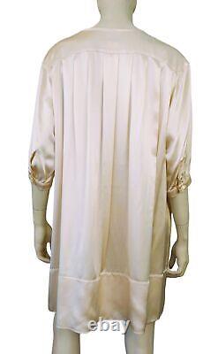 CHARLES ANASTASE Limited Edition Adjani Ecru Silk Shirt Dress